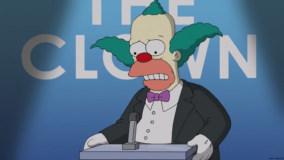 Krusty fue el primer personaje al que apuntaron los rumores. 