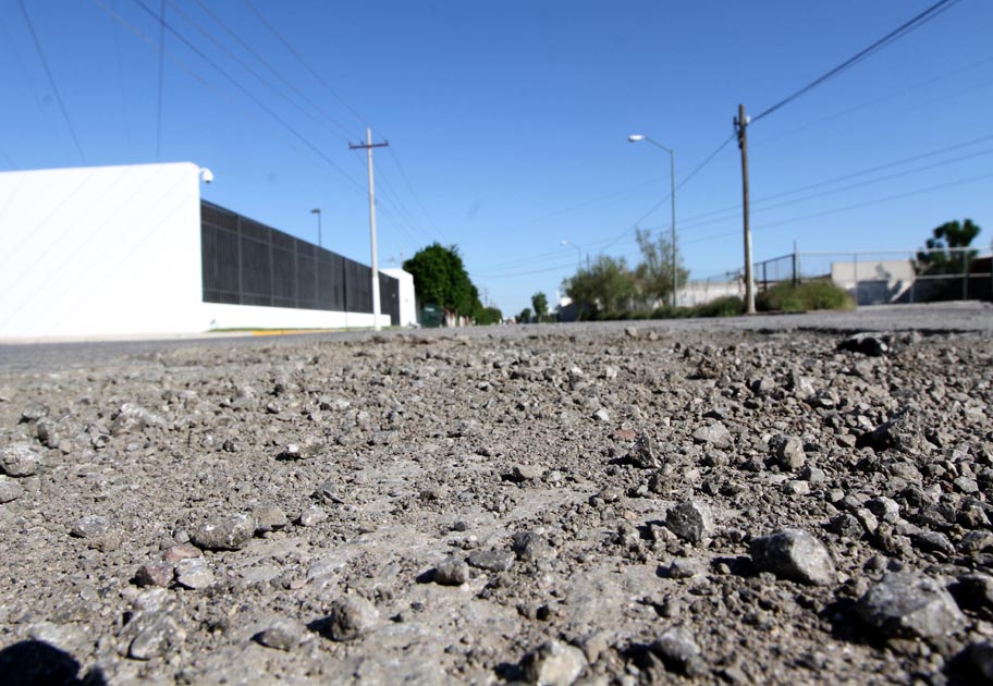 Un mal aspecto presentan las calles de la Ciudad Industrial.