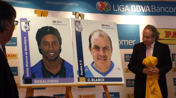  Ronaldinho y Cuauhtémoc Blanco son parte de las estampas que se van a coleccionar 