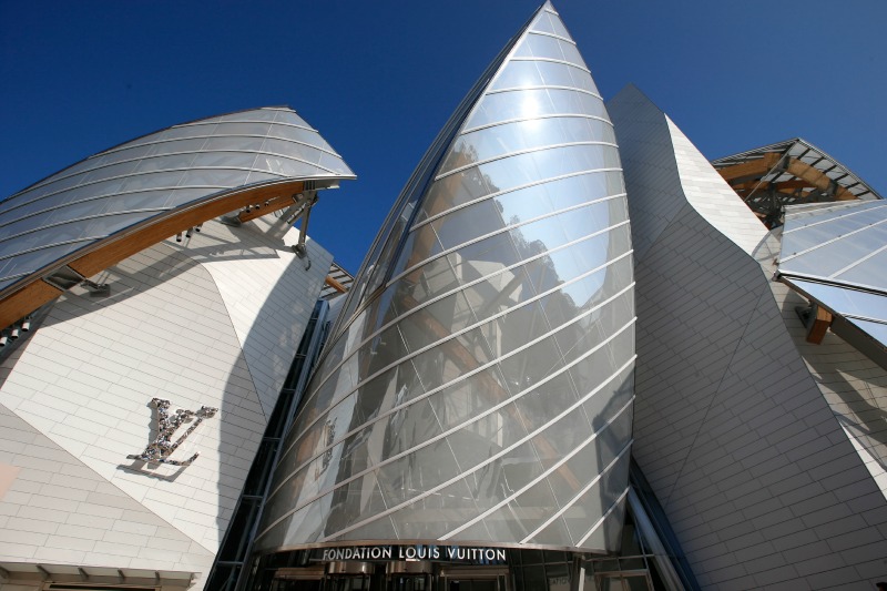 El edificio de la Fundación Louis Vuitton albergará un museo de arte y centro cultural.