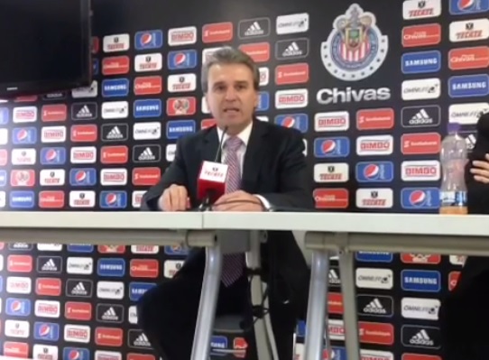 Presentación de Nestor de la Torre como nuevo Presidente de Chivas 