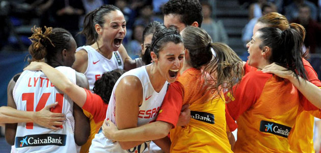 Las jugadoras celebran su pase histórico a ala final 