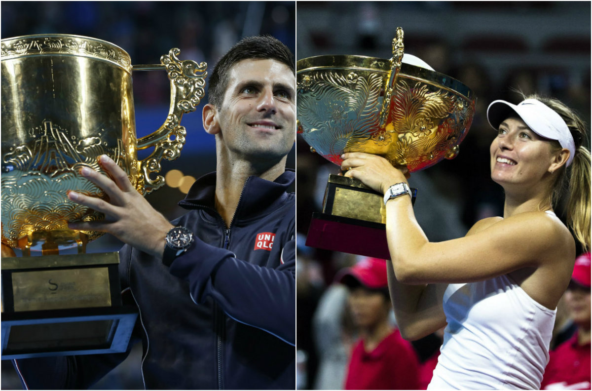 Djokovic y Sharapova se coronaron en Pekín 