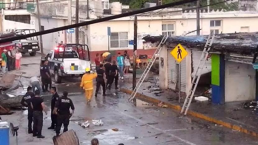 El incidente ocurrido entre las calles Bravo y Comonfort fue reportado minutos antes de las seis de la mañana.