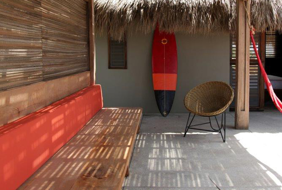 El patio del Hotel Escondido