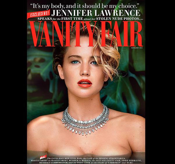 Jennifer Lawrence posó para la portada de la revista.