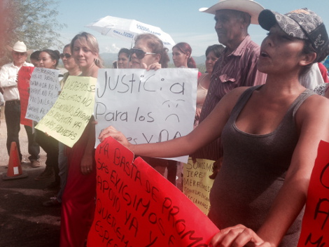 Los habitantes protestan por la falta de agua