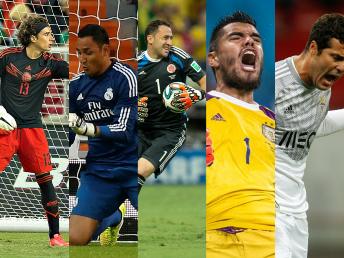 Guillermo Ochoa, Keylor Navas, David Ospina, Sergio Romero y Julio Cesar se robaron los reflectores en el Mundial de futbol
