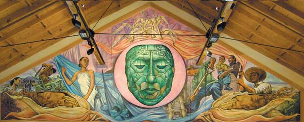 Los murales ocupan un espacio de 173 metros cuadrados.