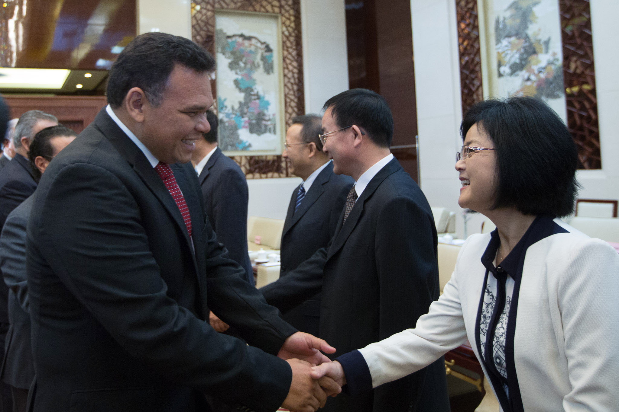 El gobernador de Yucatán durante su gira por China. 
