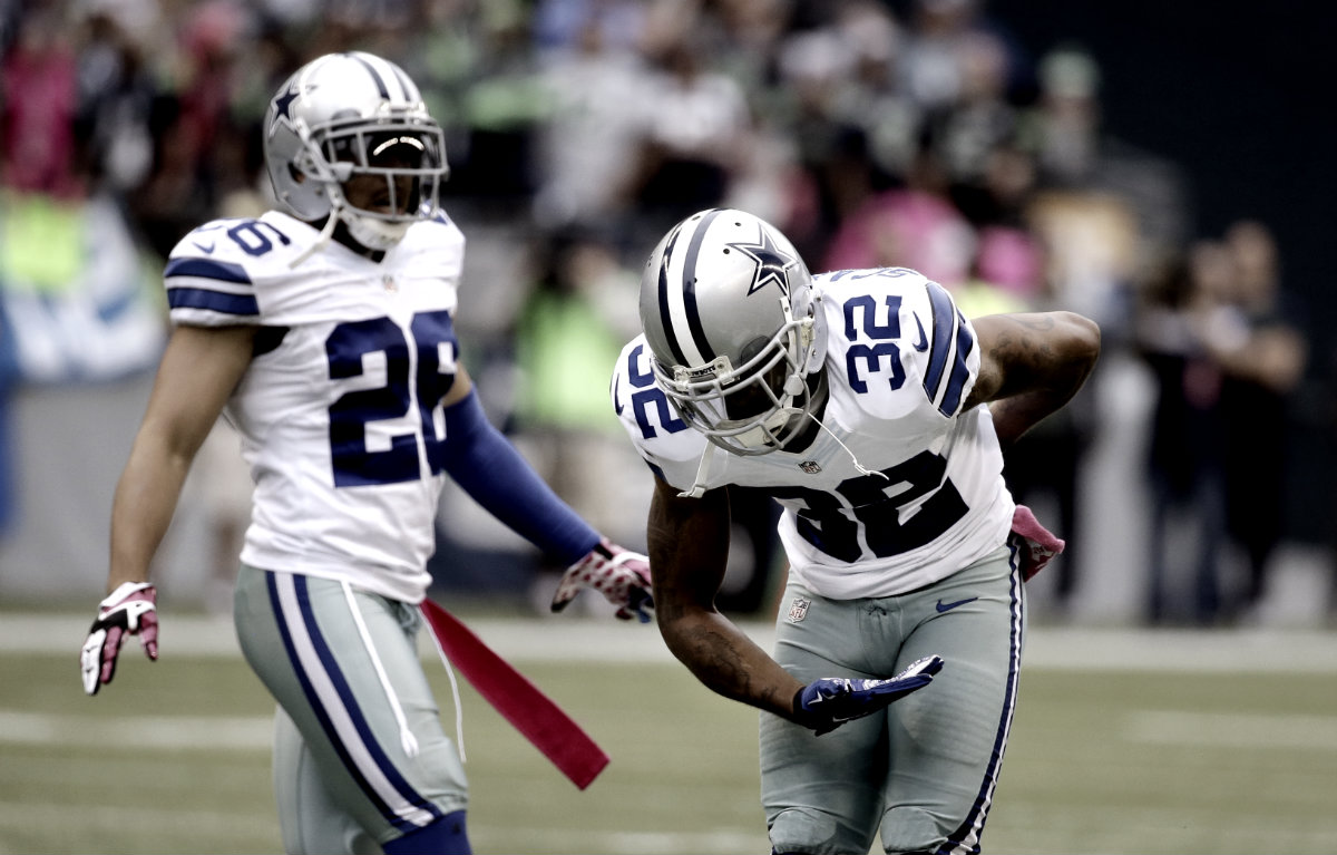 Orlando Scandrick (32), después de una anotación 