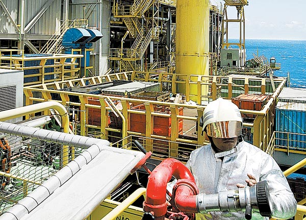 Plataforma de la empresa en Campos. 