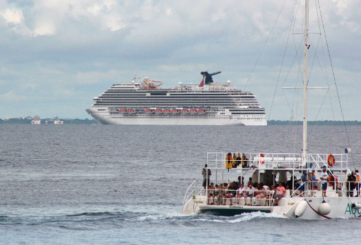 El crucero Carnival Magic tenía programada su llegada al muelle Puerta Maya en Cozumel a las 06:30 hora local.