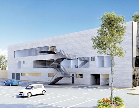 El edificio será de tres niveles. 
