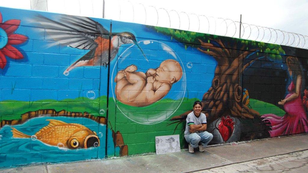 En el certamen participaron 13 artistas, quienes plasmaron su arte en la barda perimetral de la empresa Bachoco.