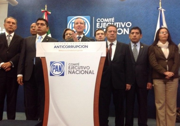 Presentación de la propuesta del PAN para crear el Sistema Nacional Anticorrupción.