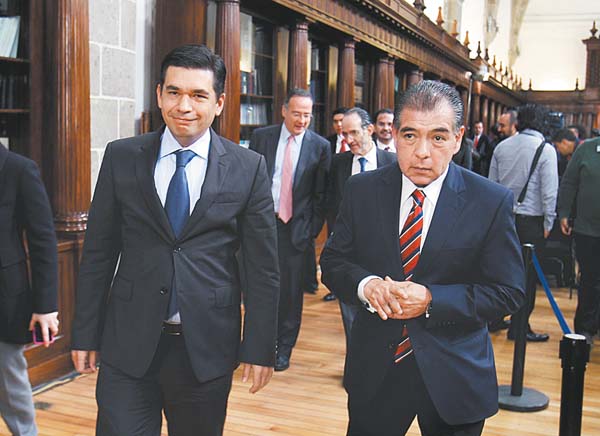 El subsecretario de Hacienda en el acto llevado a cabo en Palacio Nacional.