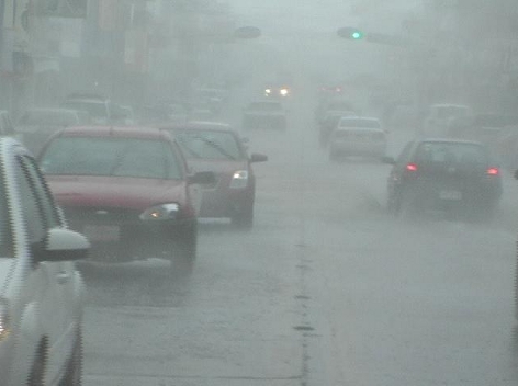 Fuertes lluvias se registran en Chiapas.