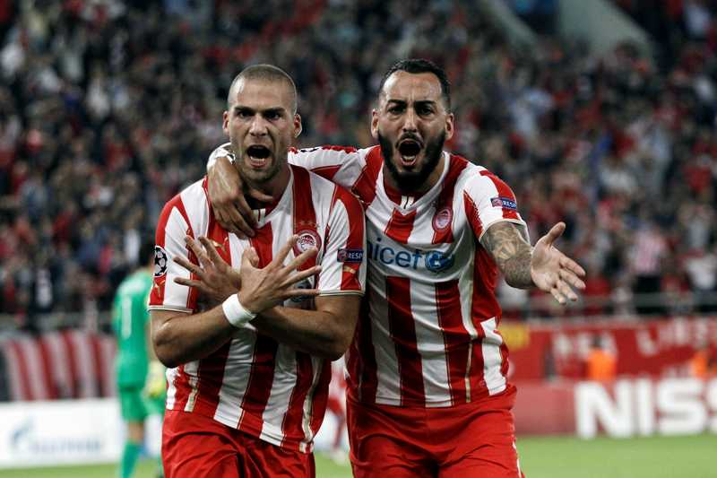 Kasami hizo uno de los goles del Olympiacos 