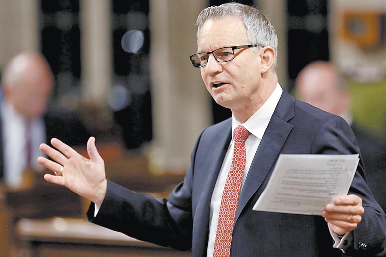 El ministro de comercio canadiense.