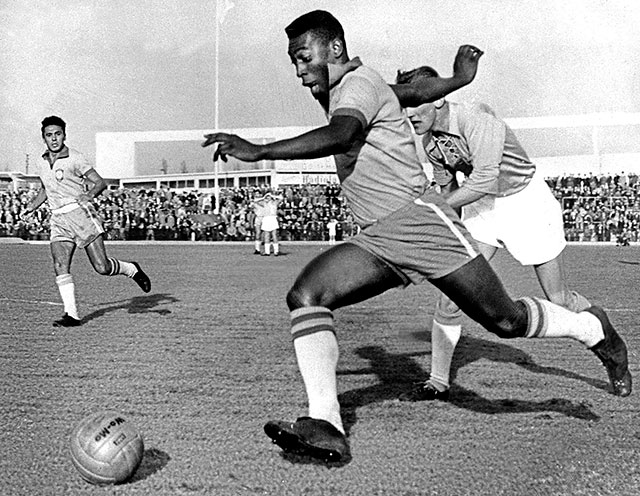 Pelé en su época de jugador 