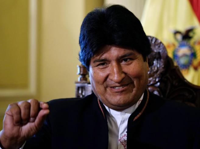 El presidente de Bolivia, Evo Morales, durante una entrevista en el palacio presidencial en La Paz