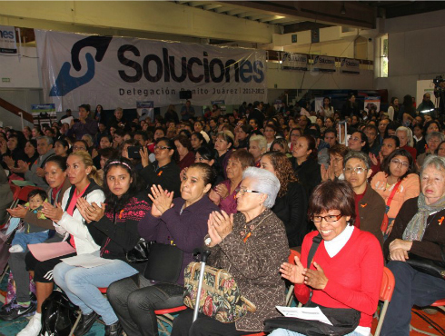 Beneficiarios de programas sociales en Benito Juárez.