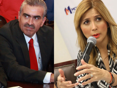César Garza, alcalde de Guadalupe, y Margarita Arellanes, alcaldesa de Monterrey.