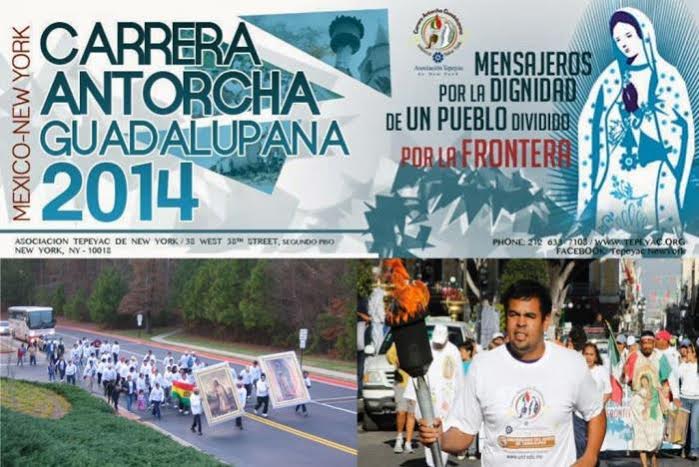 El recorrido salió desde el día 21 de septiembre de la basílica de Guadalupe en la Cd. de México.