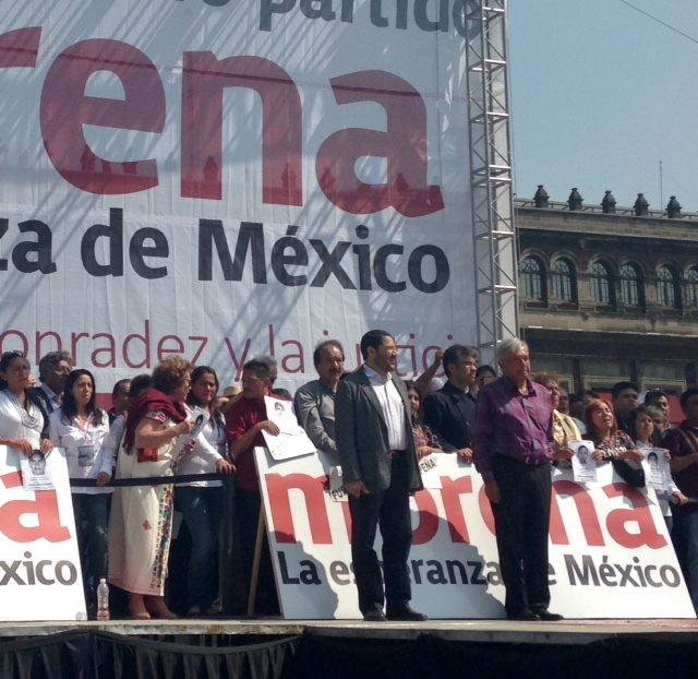 Al acto acudio el presidente del CEN de Morena, Martí Batres.