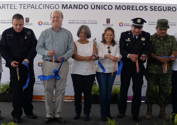 El gobernador de Morelos, Graco Ramírez, inauguró el Cuartel de Tepalcingo del Mando Único. 