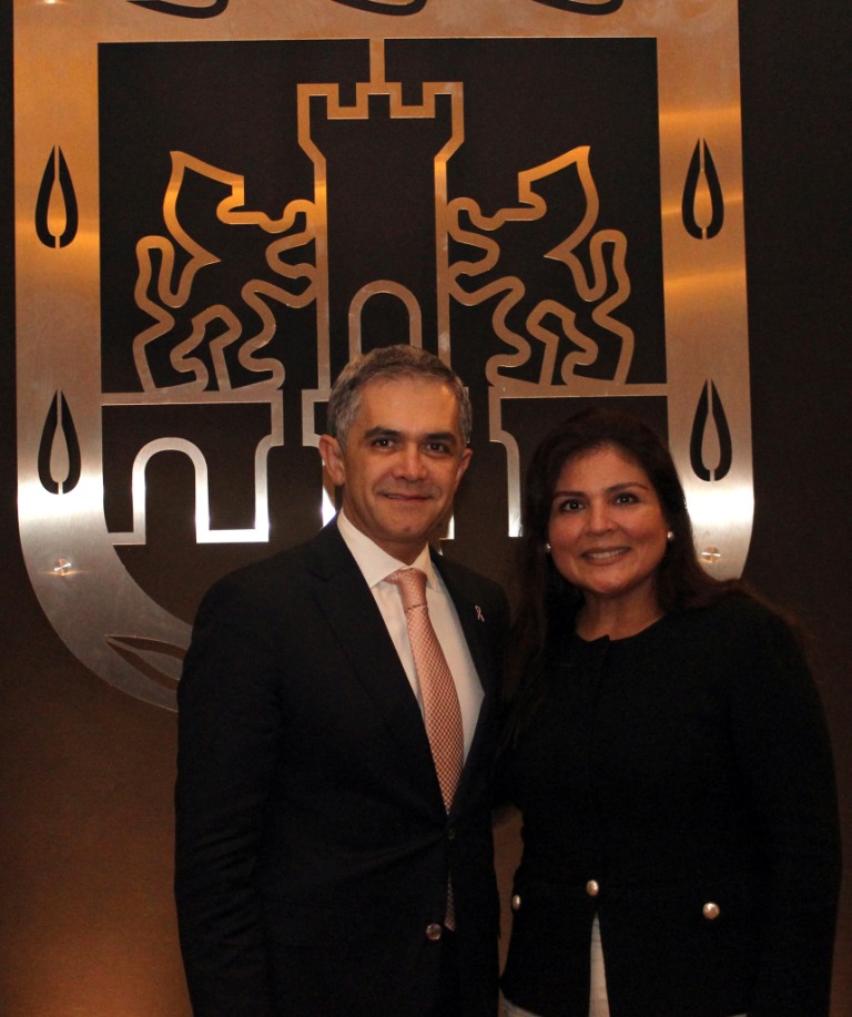 Mancera se reunió con Marisol Argueta, directora para América Latina del Foro Económico Mundial.