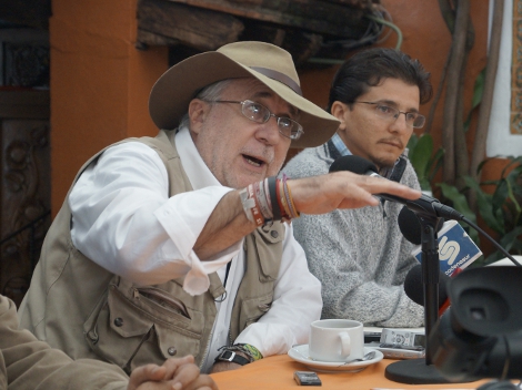 El dirigente del Movimiento por la Paz y Justicia con Dignidad, Javier Sicilia.