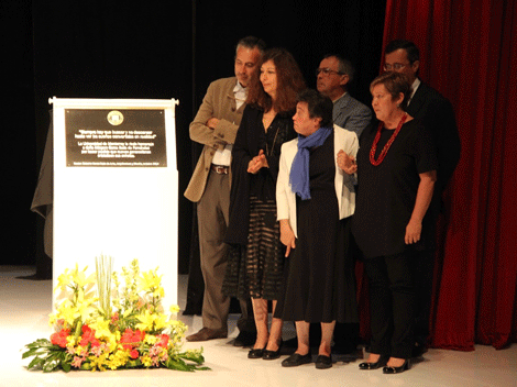 Los hijos de doña Márgara Garza Sada estuvieron presentes.