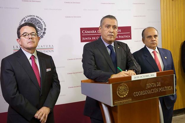 Manlio Fabio Beltrones, el presidente de la Junta de Coordinación Política y líder parlamentario del PRI en la Cámara de Diputados.