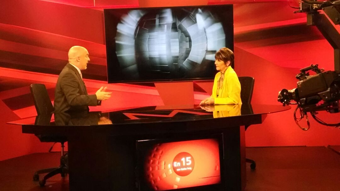 Angélica de la Peña, presidenta de la Comisión de Derechos Humanos del Senado, en el programa “En 15” con Carlos Puig.
