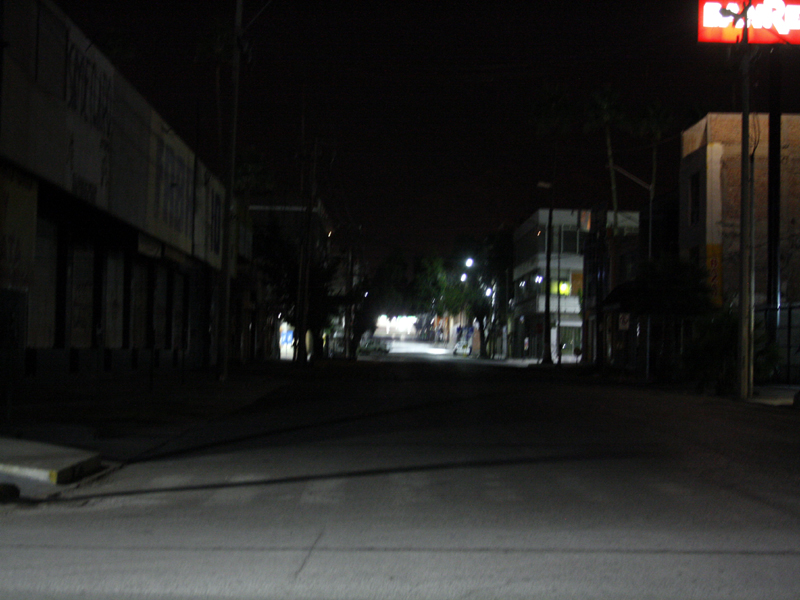 Centro de Torreón por la noche.