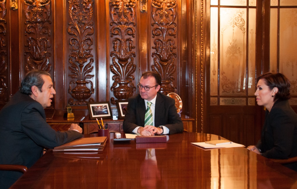 Se reunió el secretario de Hacienda con el gobernador de Guerrero, Rogelio Ortega