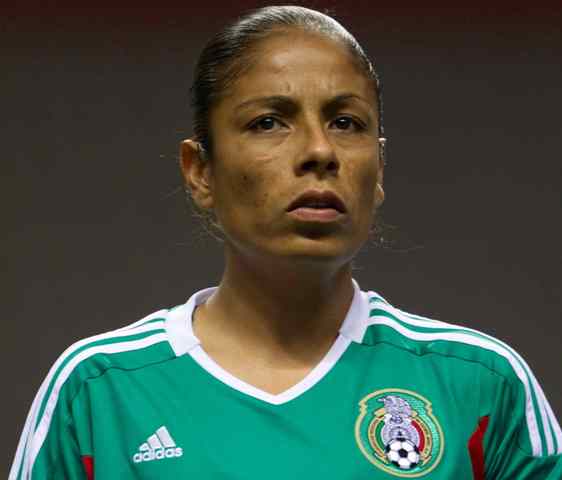 Maribel Domínguez, delantera de la selección mexicana