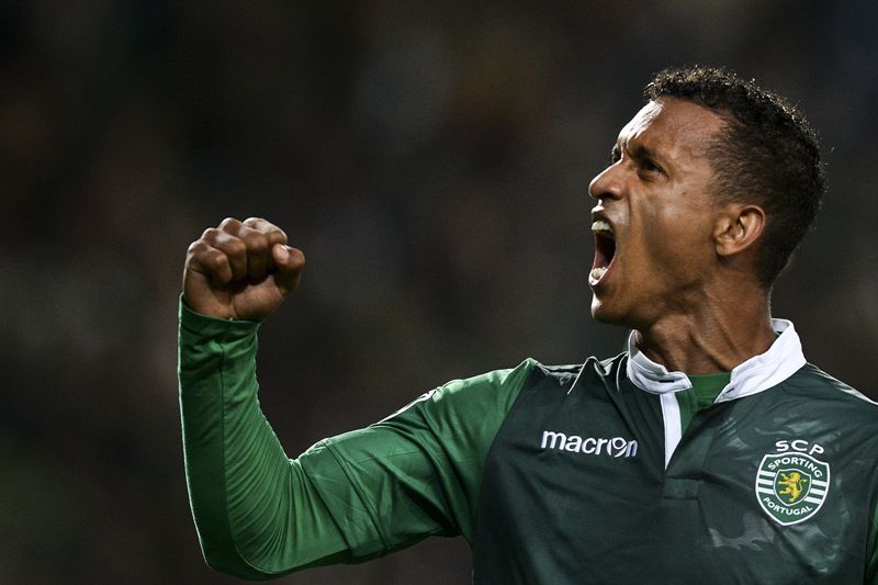 Nani celebra la victoria 