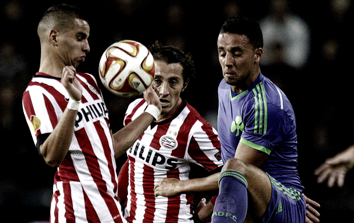 Guardado, durante el duelo contra el 