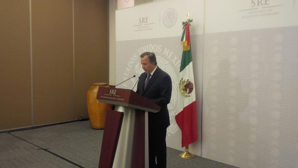 José Antonio Meade, secretario de Relaciones Exteriores. 