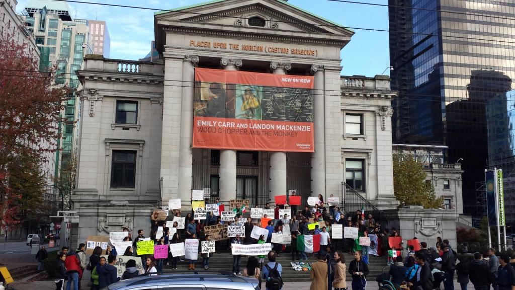 Mexicanos residentes en Canadá protestaron para exigir justicia en caso Iguala