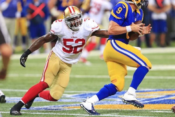 Patrick Willis, apoyador de los 49ers
