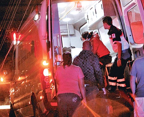 La menor herida fue derivada inmediatamente a un hospital. 