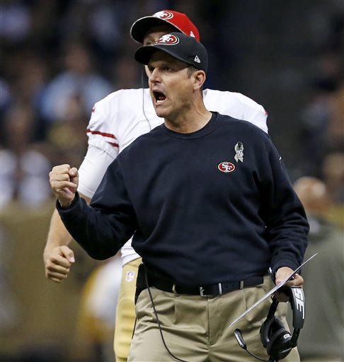 Jim Harbaugh, coach de los 49ers