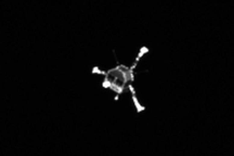 El robot aterrizó sobre el cometa 67P/Churyumov-Gerasimenko.
