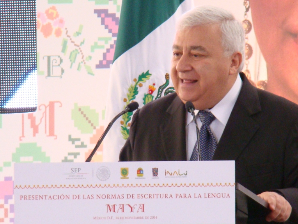 Emilio Chuayffet, titular de la SEP, destacó la importancia de la cultura Maya.