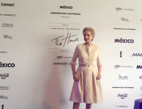 Estoy encantada de estar en México: Carolina Herrera.