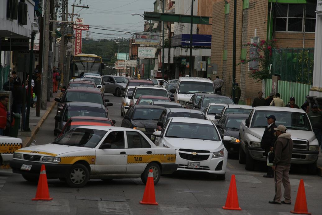 Se implemento operativo de vial debido a la gran afluencia en las calles del Centro Histórico